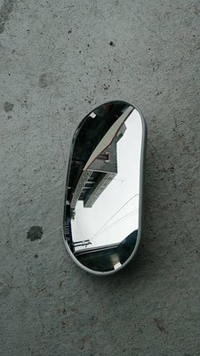 鼎旺汽車百貨~TD 卡車後照鏡 塑膠照後鏡 橢圓鏡 後照鏡~銀色後照鏡~小貨車後照鏡~一組2入