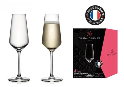 🔥【現貨】🔥 7-11 711 法國 Cristal d‘Arques Paris 水晶杯 香檳杯 2入組