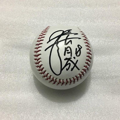 MLB 紅襪隊 克里夫蘭守護者《張育成》親筆簽名球 一般空白簽名棒球。WBC中華隊MVP.2
