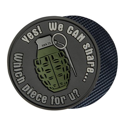 Helikon-tex OD-GSH-RB-19 "WE CAN SHARE" GRENADE PATCH - PVC