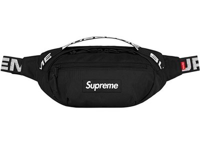 【Basa Sneaker】 2018ss Supreme Waist Bag 腰包 44TH 黑色 全新