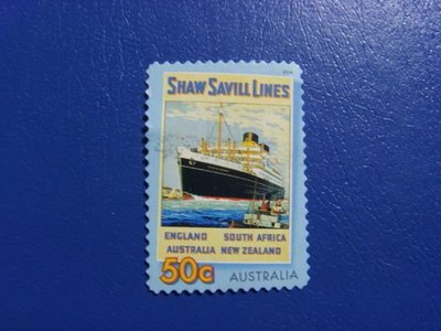 (F66)外國郵票 澳洲 澳大利亞郵票 船主題 圖案精美 早期舊票