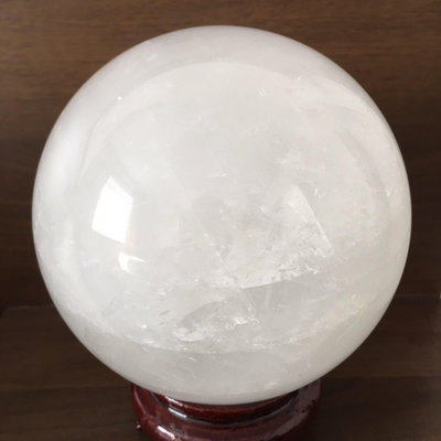 天然冰洲石球擺件 白色方解石家居裝飾 球直徑約12.7cm重 水晶 擺件 原石【天下奇物】2756