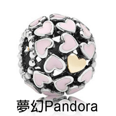 【夢幻 Pandora】Pandora 愛心系列 - K金粉愛心鏤空 (現貨)
