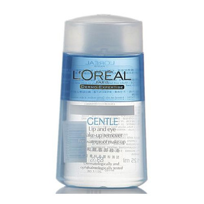 L'OREAL 巴黎萊雅 溫和眼唇卸妝液(125ml) 開架NO.1【夏沫美妝甄選】