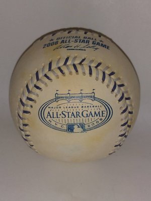 貳拾肆棒球--美國帶回職棒大聯盟MLB 2008 All-star全明星賽紐約洋基球場比賽用球/ Rawlings 製造