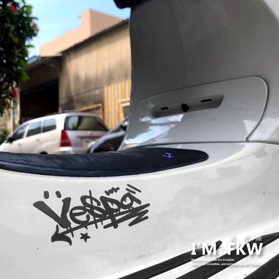 反光屋FKW 塗鴉風格反光貼紙 VESPA 偉士牌 LX125 SPRINT 衝刺 GTS300 防水車貼 機車貼紙