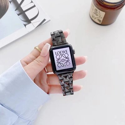 陶瓷錶帶 蘋果手錶帶 Apple Watch 7 4 5 6 SE iwatch適用 手工打磨 38/42/40/44m