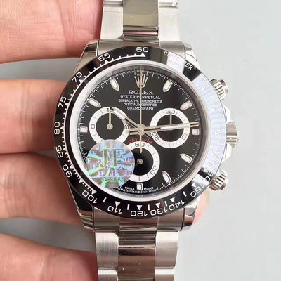 直購#勞力士ROLEX宇宙計型男士腕錶迪通拿三眼計時機械手錶116520-78590 休閒商務機械手錶 送調表器