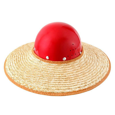 安全帽工地工程防曬神器帽檐遮陽帽干活工地安全帽用草帽太陽帽