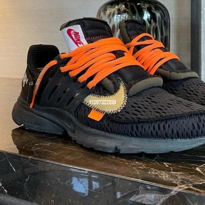 Off White x Nike Air Presto 純黑百搭魚骨鞋慢跑鞋AA3830-002 | Yahoo