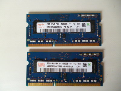 (((台中市)海力士筆電記憶體 DDR3  1600 2GB