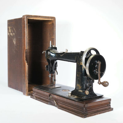 西洋古董1892年美國惠勒威爾遜縫紉機d9手搖縫紉機懷舊擺件