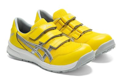 勞工 日本 亞瑟士 ASICS 安全鞋 CP202 黃 輕量化 工作鞋 防護鞋 防滑 透氣 魔鬼氈