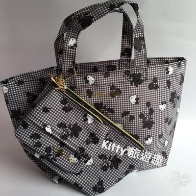 [Kitty 旅遊趣] Hello Kitty 手提袋附化妝包組 凱蒂貓 小提袋 有2款