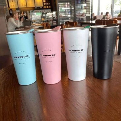 【M's】Starbucks 星巴克 304不銹鋼保冰保溫杯 白色 黑色 粉色 藍色＊4色473ml。A20201