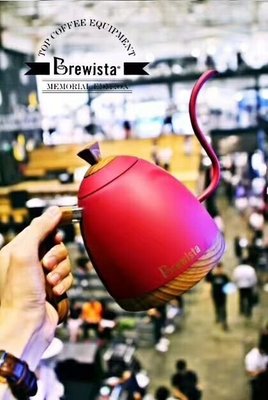 (送密封罐+精品咖啡豆) Brewista Artisan 600ml可調溫控不銹鋼電水壺--胭脂紅.