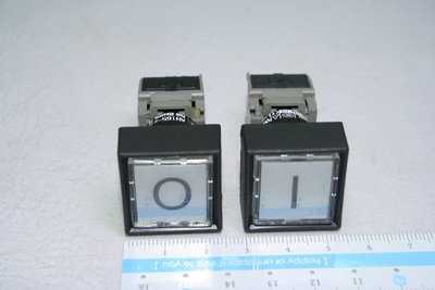 日本製 富士電機 白色 01 按鈕 照光 帶燈 開關 CE 按鍵 AH165-2SFL FUJI LED 16MM正方形
