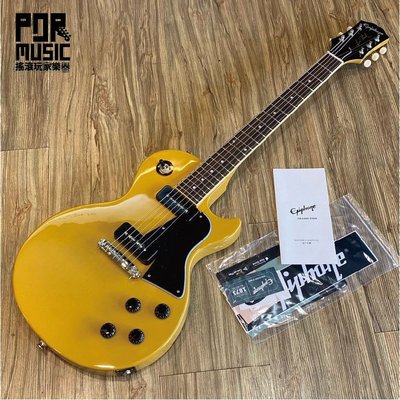 【搖滾玩家樂器】全新免運 Epiphone Les Paul Special TV Yellow P-90 黃色 電吉他