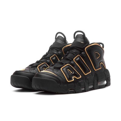 =CodE= NIKE AIR MORE UPTEMPO 96 FRANCE 皮革籃球鞋(黑金)AV3810-001預購