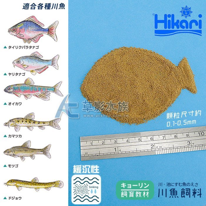 Ac草影 Hikari 高夠力飼育教材鱂魚川魚飼料 40g 一包 Yahoo奇摩拍賣