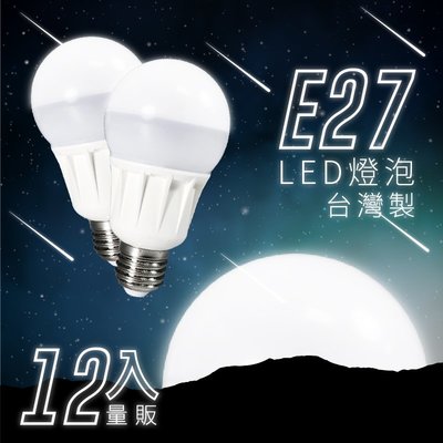 可調光台灣製? (12顆入) LED省電燈泡-白光/黃光 E27 LHP 照明 省電 調亮度 電燈 燈管 桌燈 燈具