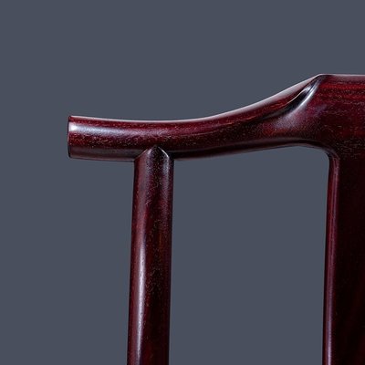 【熱賣精選】太師椅匠塘血檀官帽椅非洲小葉紫檀餐椅紅木家具中式實木圈椅靠背椅子