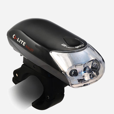 《意生》Q-LITE 子彈造型車前燈 QL-252-2 腳踏車車前燈 3W LED 自行車前燈 單車前燈 通勤車警示燈