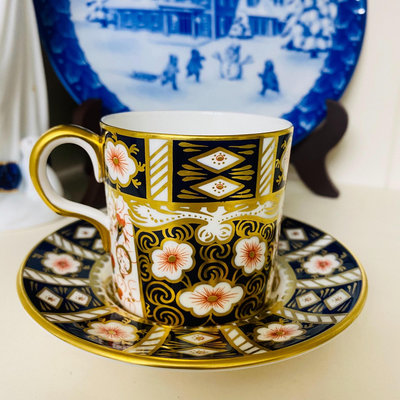 『孤品收藏』英國Royal Crown Derby濃縮咖啡杯