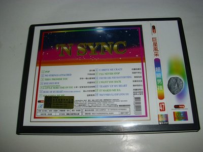 教唱影碟VCD N SYNC超級男孩情歌Pop No Strings Attached Bye Bye Bye 秋字櫃J