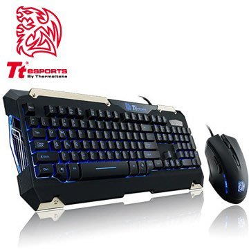 【捷修電腦。士林】 Tt eSPORTS 軍令官COMMANDER Combo電競LED藍光鍵盤滑鼠組 $ 990