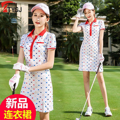 高爾夫服裝 春夏季新品TYGJ高爾夫球服衣服女連衣裙golf修身裙子
