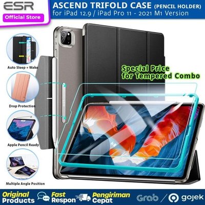 iPad保護套配件平板電腦 ESR Accend TRIFOLD CASE IPAD PRO 11 12.9 英寸 M1 2021 原
