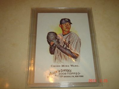 旅美球員 Yankees 王建民 2008 Topps Allen &amp; Ginter #53 球員卡