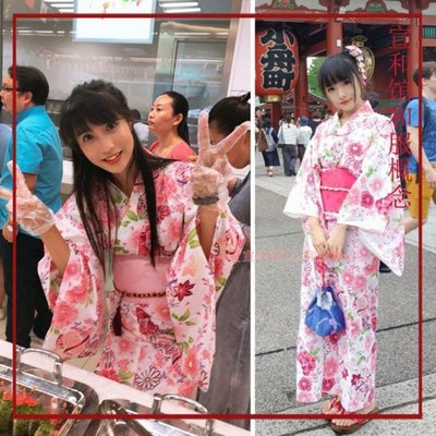 【宣和館】神明少女和服日本正裝傳統改良日式和風寫真攝影連衣裙天秤百貨