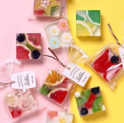 芭比日貨~*日本製 liilii 小百合 手工水果香皂 全身適用 5款 40g 預購