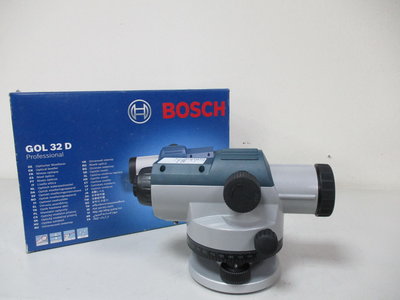 【全冠】BOSCH博世 GOL32D 32倍光學水平儀 光學儀 配備齊全 但非良品 當拆件機賣(B14837)
