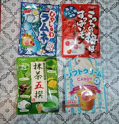 日本 扇雀飴 SENJAKU 香草冰淇淋糖/超酸梅糖/抹茶5撰糖/三種類彈珠汽水糖