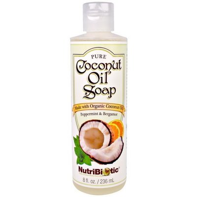 【蓋亞美舖】預購NutriBiotic Coconut Oil Soap 純椰子油肥皂露 含薄荷&佛手柑8oz 美國進口