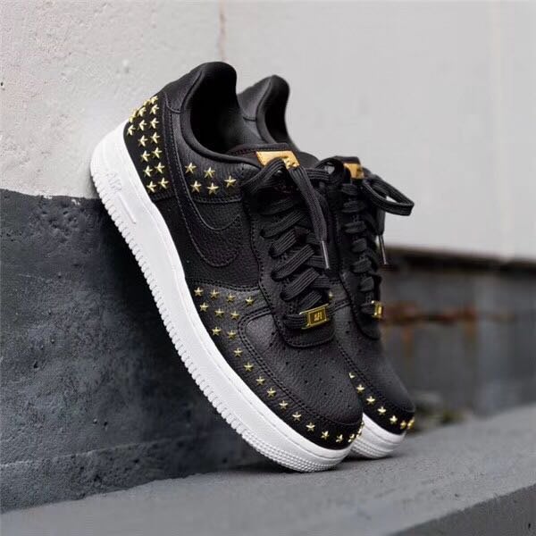 Nike Air Force 1 Low 07 AF1 星星鉚釘AR0639 001 黑100 | Yahoo奇摩拍賣