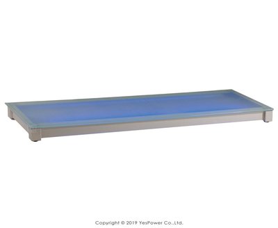 GS-04 電視架/音響架/展示架 /10mm 霧面噴砂強化玻璃/骨架全鋁合金/內裝T5藍色燈管1支
