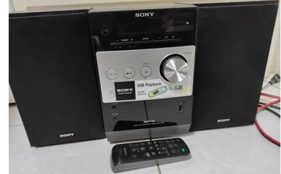 湛黑美型 音質佳 SONY CMT-FX200組合音響 CD USB正常 當零件機 拍室地