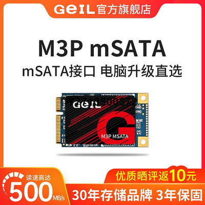 GeIL金邦M3P固態硬碟SSD電腦1T筆電mSATA接口128G 256G桌機2T
