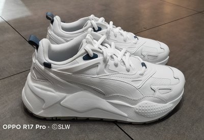 『 SLW 』393153-03 男女 PUMA RS-X Efekt Lux 皮革 休閒鞋 白色 310