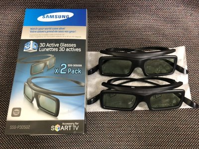 全新三星正品SAMSUNG 3D電視通用眼鏡 , 一盒2付, 便宜出清 二手3D眼鏡 中古3D眼鏡