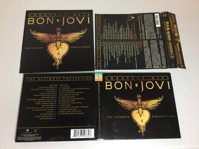 【舊世主西洋】無紋 透光 大側標 內容保存新 含 稀有 預購首批寫真冊 Bon Jovi 邦喬飛 Greatest Hits / 搖滾國歌 超級精選 2CD