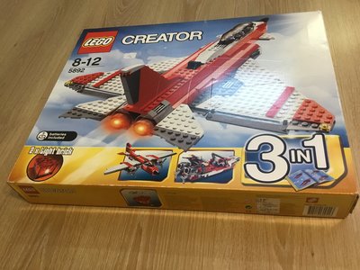 二手樂高 ，LEGO 5892 戰鬥機 飛機 三合一