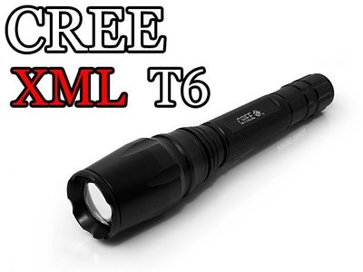 《最強XML變焦》新年特賣中 CREE XM-L T6 雙18650版本變焦超廣角強光手電筒 比Q5 R5強
