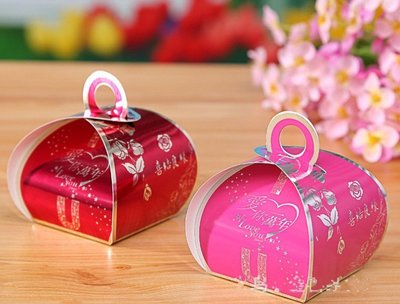 ☆芊芊☆現貨中式愛你一萬年喜糖盒婚禮小物紙盒禮物贈品送客禮二次進場糖果盒