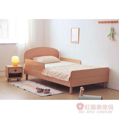[紅蘋果傢俱] 櫸木系列 MLWH-KUKA 兒童床 櫸木床架 實木床架 特價床架 雙人床 北歐風